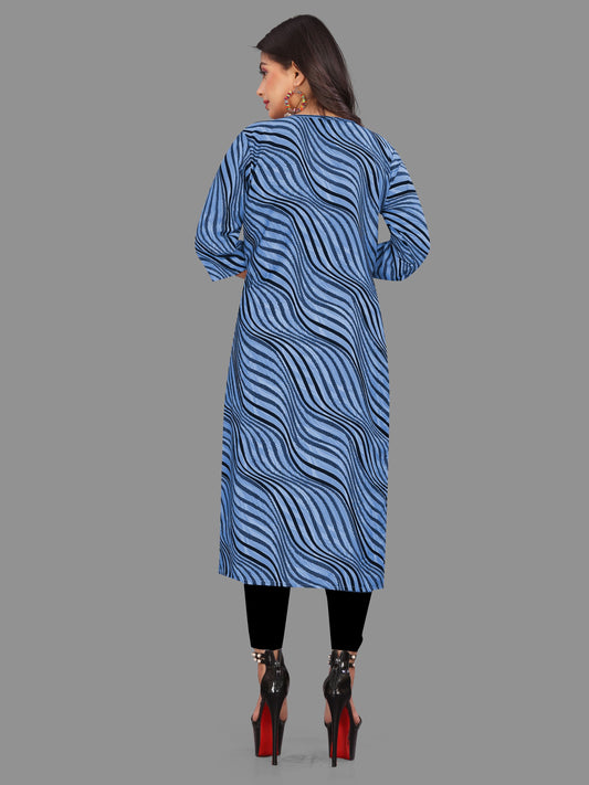 Women's Printed Crepe Kurtis - Redfever