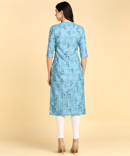 Beautiful Printed Casual Creap Kurtis - Redfever
