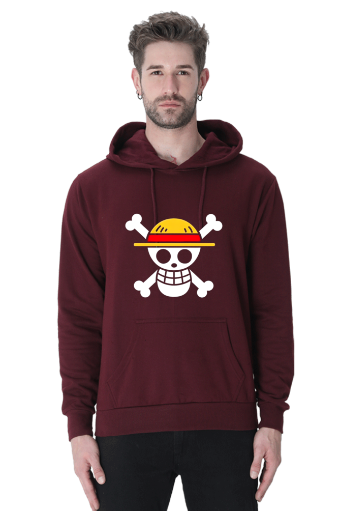one piece maroon hoodie