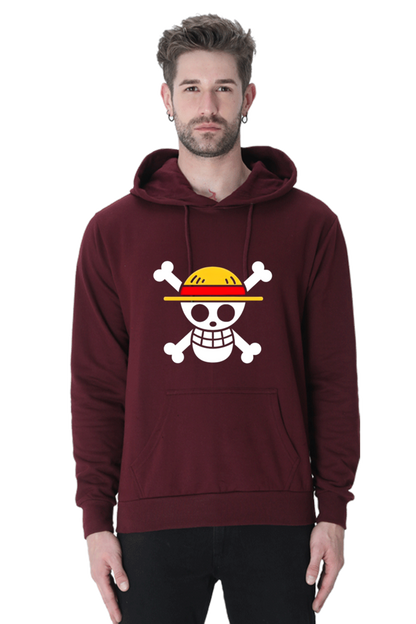 one piece maroon hoodie