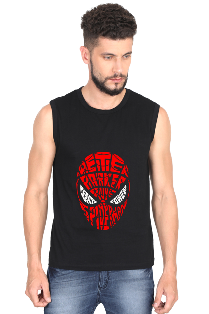 Mens Spiderman Sleeveless - Redfever