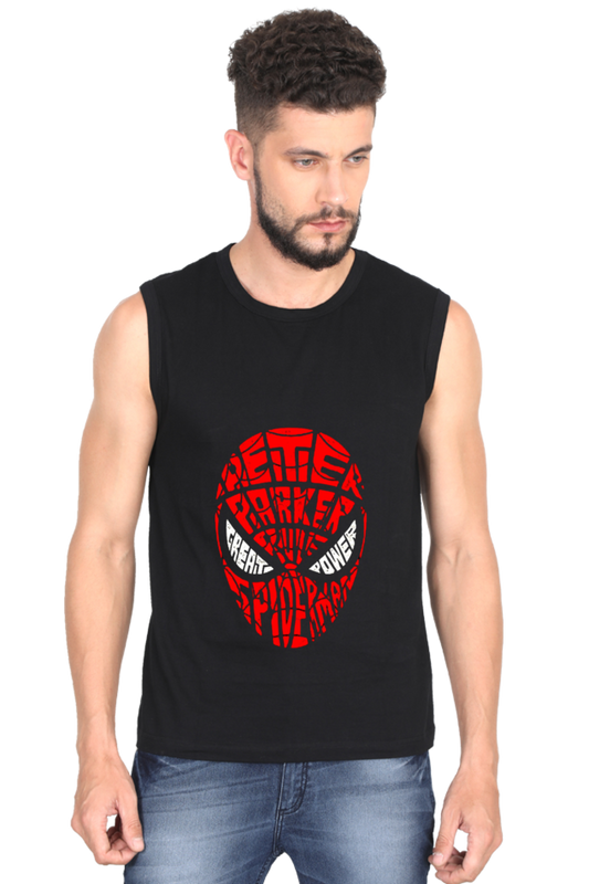 Mens Spiderman Sleeveless - Redfever