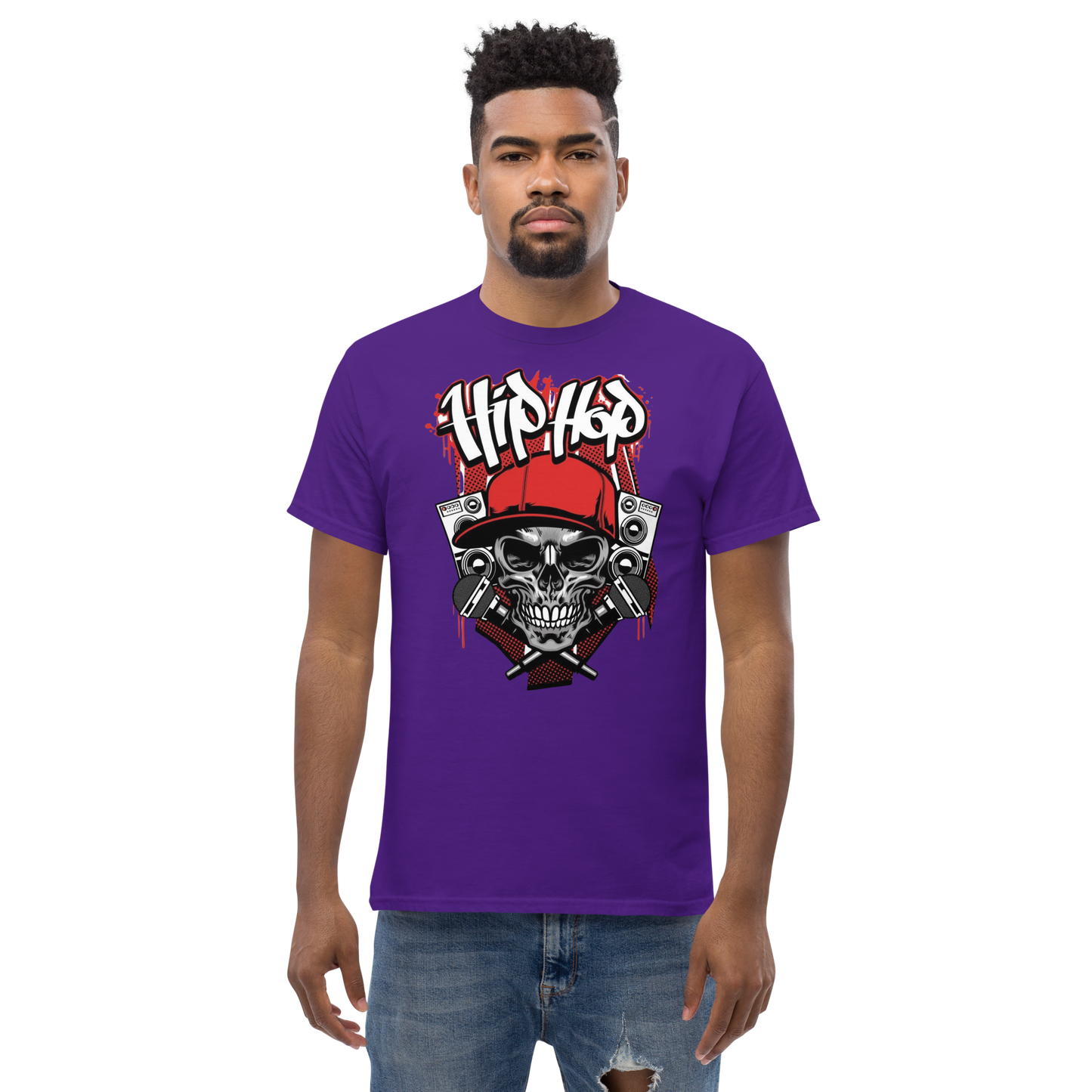Hip Hop Style Graphic Printed Tee - Redfever