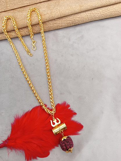 Luxurious Men's Gold Plated Pendant With Chain Vol 2 - Redfever