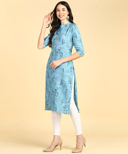 Beautiful Printed Casual Creap Kurtis - Redfever