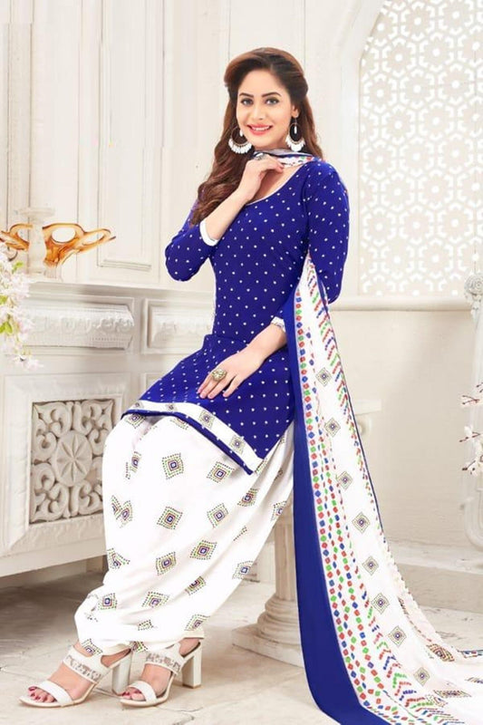 Delicate Printed Linen Dress Material /Suit - Redfever