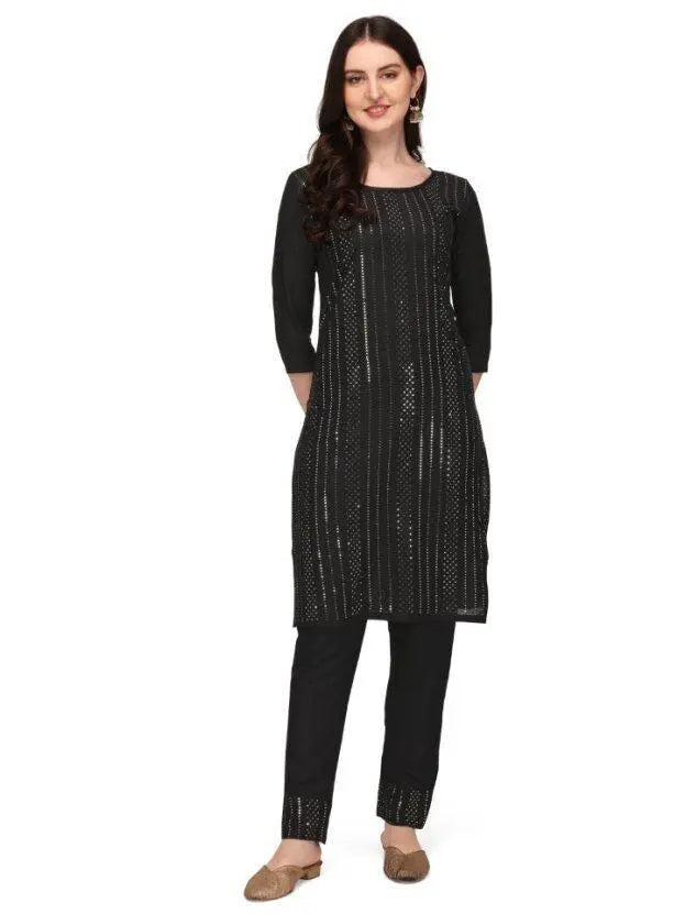 Women's Causal Printed Rayon Kurtis - Redfever