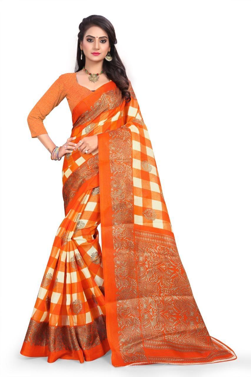 Special Printed Art Silk Sarees - Redfever