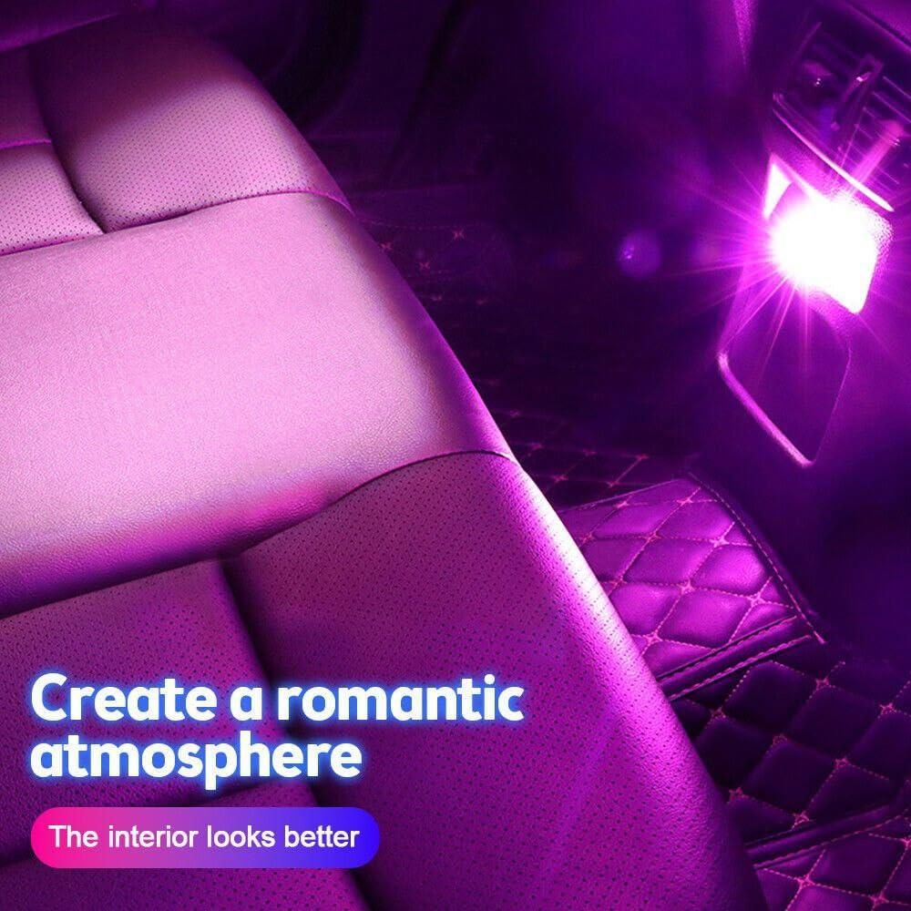 Diamond Shape Car Mini  LED Environmental Lights (Pack of 4) - Redfever