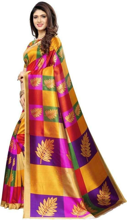 Fantastic Printed Art Silk Sarees - Redfever