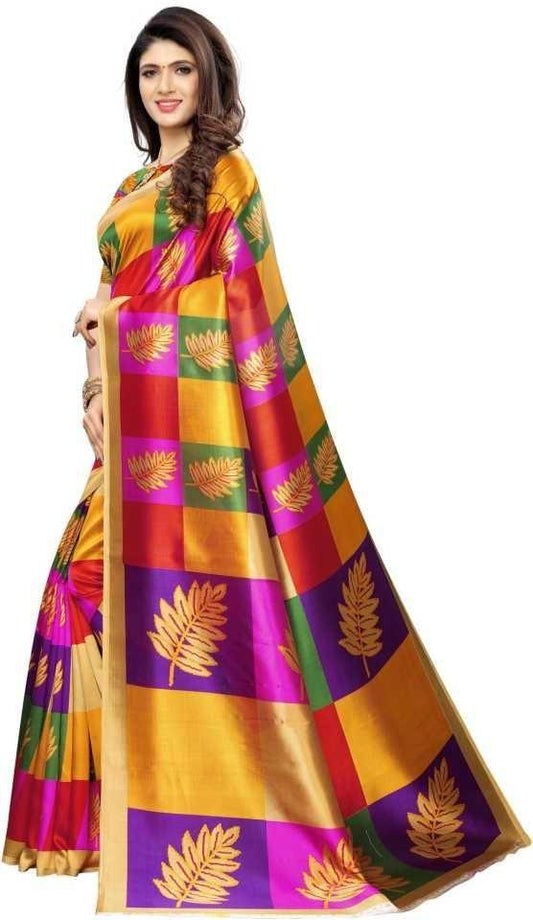 Fantastic Printed Art Silk Sarees - Redfever