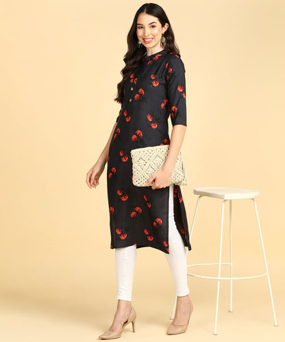 Beautiful Printed Casual Creap Kurtis - Redfever