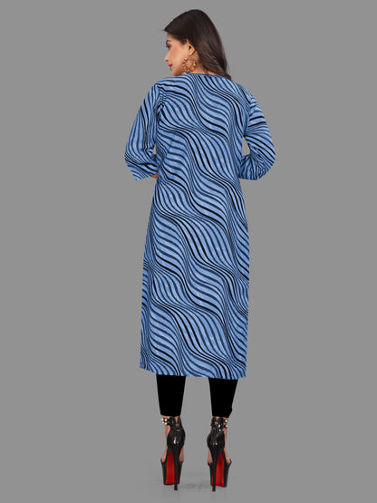 Women's Printed Crepe Kurtis - Redfever
