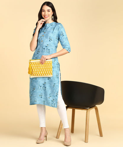 Beautiful Printed Casual Creap Kurtis - Redfever