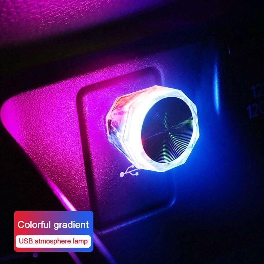 Diamond Shape Car Mini  LED Environmental Lights (Pack of 4) - Redfever
