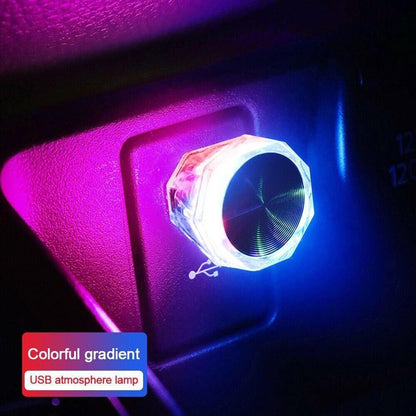 Diamond Shape Car Mini  LED Environmental Lights (Pack of 4) - Redfever