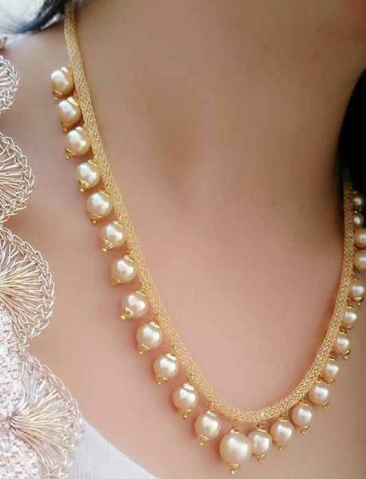 Fantastic Stone & Pearls Choker Set - Redfever