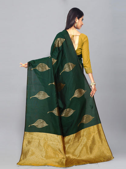 Women's Zari Work Silk Sarees - Redfever