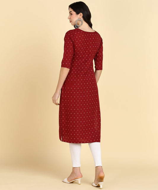 Beautiful Printed Casual Cotton Kurtis - Redfever