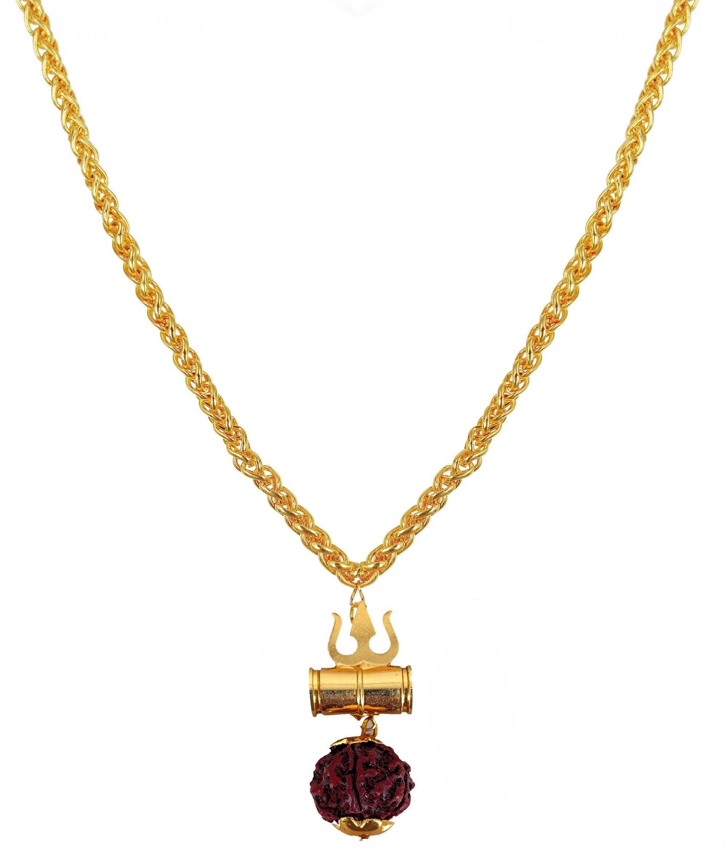 Luxurious Men's Gold Plated Pendant With Chain Vol 2 - Redfever